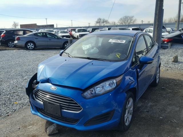 3FADP4BJ7FM117760 - 2015 FORD FIESTA SE BLUE photo 2