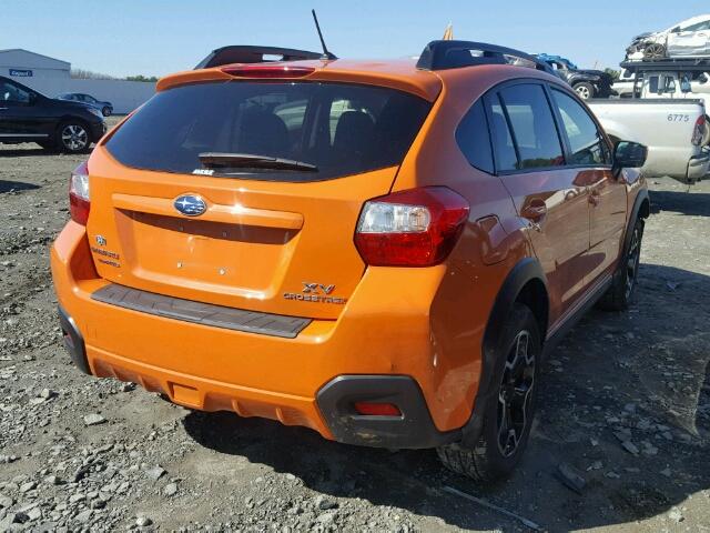 JF2GPACCXF8212292 - 2015 SUBARU XV CROSSTR ORANGE photo 4