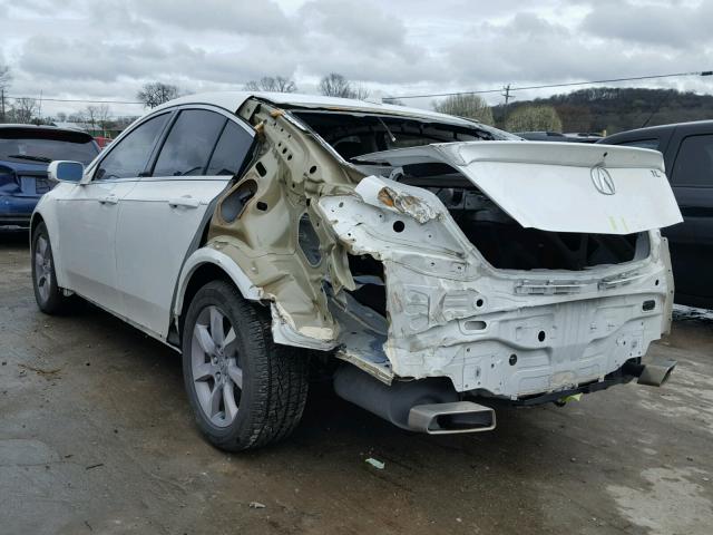 19UUA8F50DA016183 - 2013 ACURA TL TECH WHITE photo 3