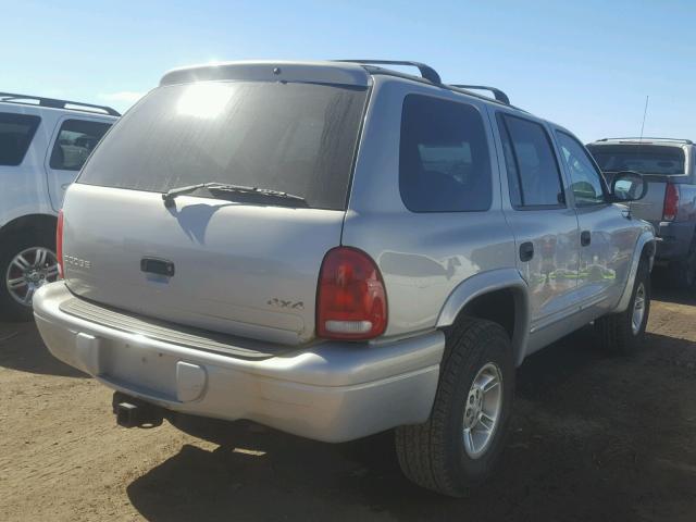 1B4HS28Y1WF227784 - 1998 DODGE DURANGO SILVER photo 4