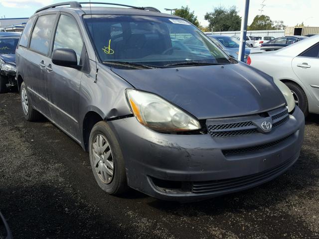 5TDZA23C64S045419 - 2004 TOYOTA SIENNA CE GRAY photo 1