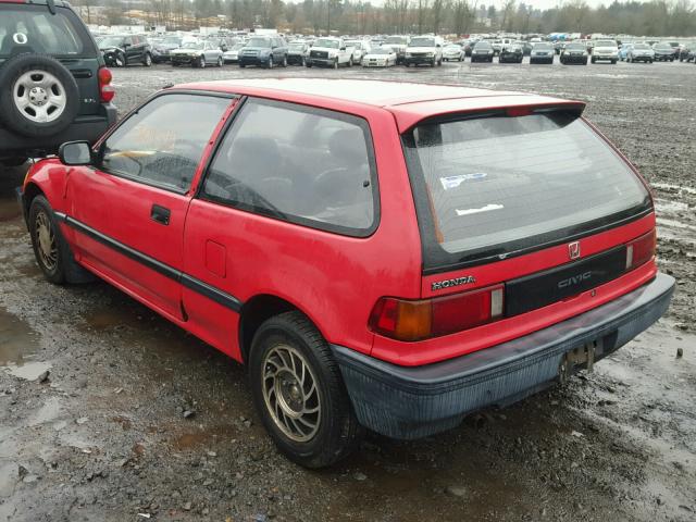 JHMED6343JS034577 - 1988 HONDA CIVIC RED photo 3