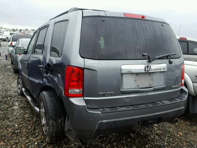 5FNYF38819B012038 - 2009 HONDA PILOT TOUR GRAY photo 3