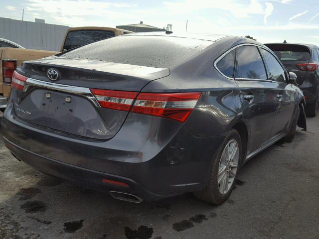 4T1BK1EBXFU174027 - 2015 TOYOTA AVALON XLE GRAY photo 4