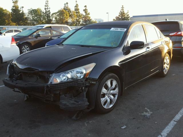 1HGCP36808A086635 - 2008 HONDA ACCORD EXL BLACK photo 2