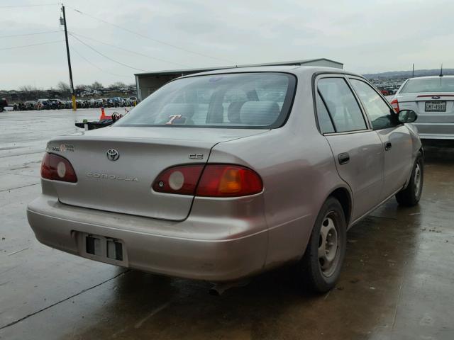 1NXBR12E41Z437633 - 2001 TOYOTA COROLLA CE BEIGE photo 4