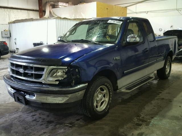 1FTEX17L6VKB69684 - 1997 FORD F150 BLUE photo 2