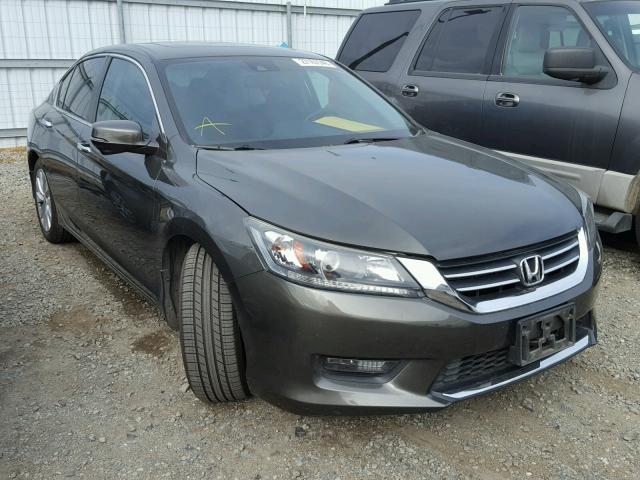 1HGCR2F8XEA142421 - 2014 HONDA ACCORD EXL GRAY photo 1