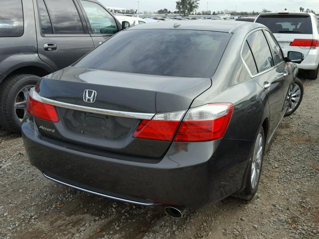 1HGCR2F8XEA142421 - 2014 HONDA ACCORD EXL GRAY photo 4