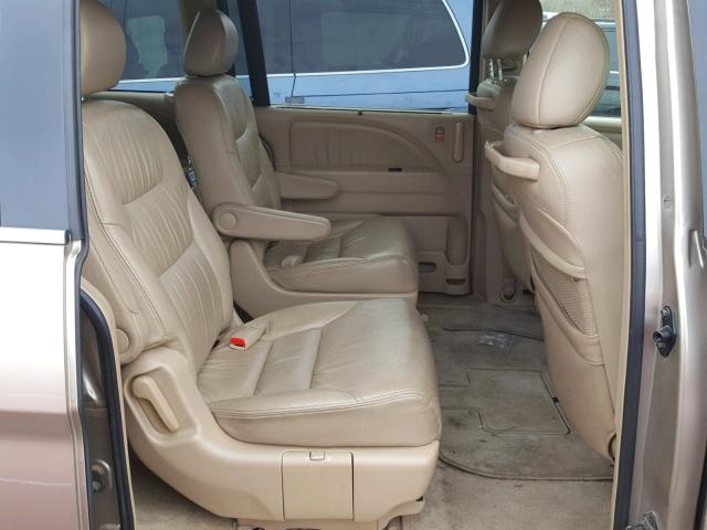 5FNRL38645B135015 - 2005 HONDA ODYSSEY EX GOLD photo 6