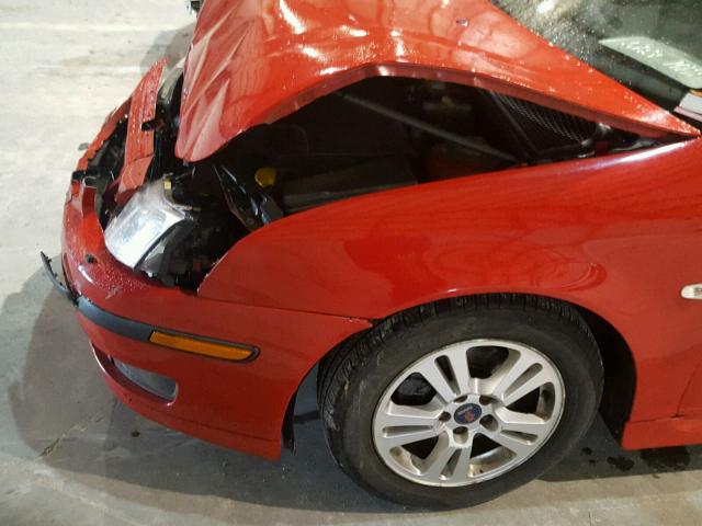 YS3FD49YX61147632 - 2006 SAAB 9-3 BASE RED photo 9