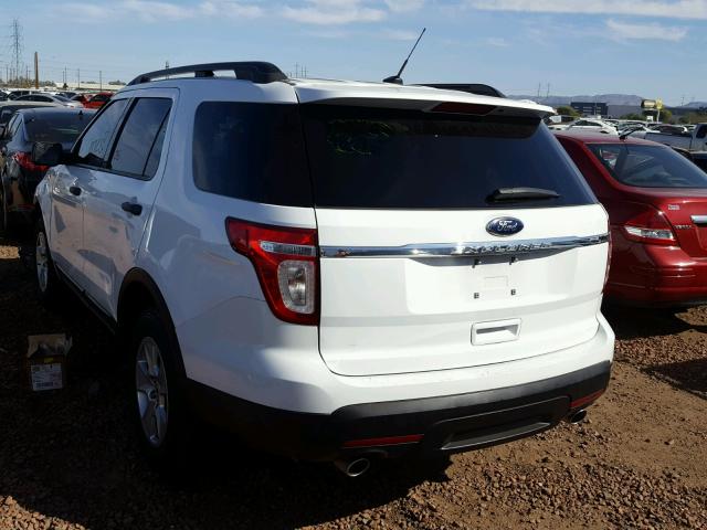 1FM5K7B86DGA55119 - 2013 FORD EXPLORER WHITE photo 3