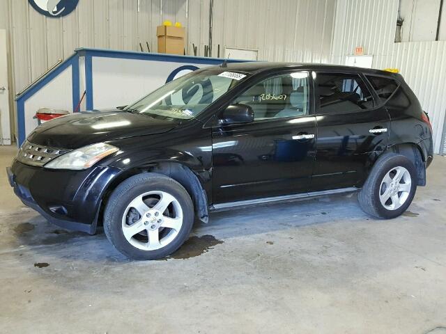 JN8AZ08T05W323725 - 2005 NISSAN MURANO SL BLACK photo 9