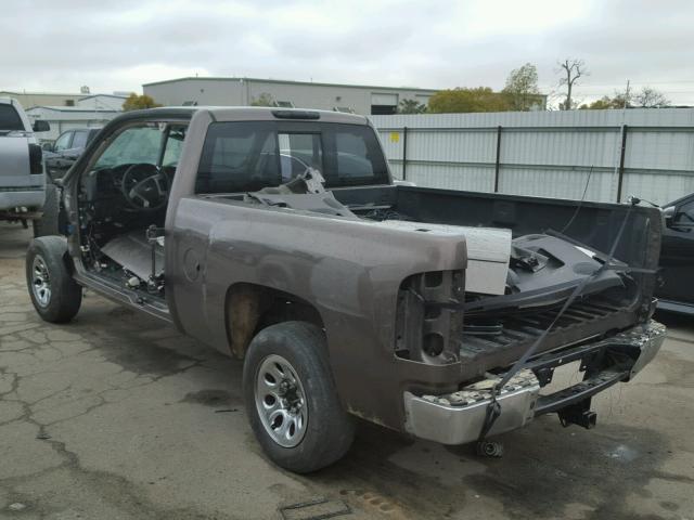 1GCEC19JX7Z528469 - 2007 CHEVROLET SILVERADO BROWN photo 3