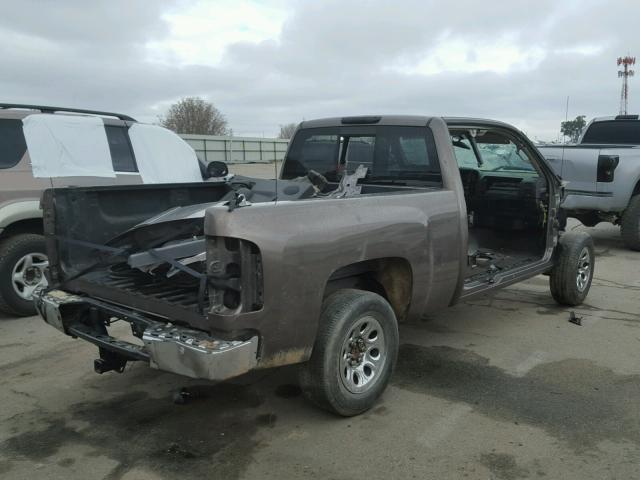 1GCEC19JX7Z528469 - 2007 CHEVROLET SILVERADO BROWN photo 4