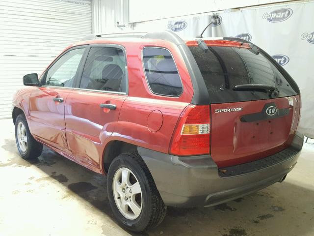 KNDJF724X67258148 - 2006 KIA NEW SPORTA RED photo 3