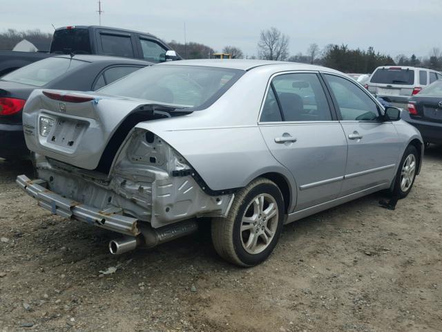 1HGCM56727A183605 - 2007 HONDA ACCORD EX SILVER photo 4