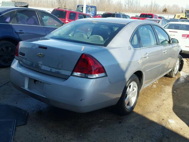 2G1WT55N489192813 - 2008 CHEVROLET IMPALA LT SILVER photo 4