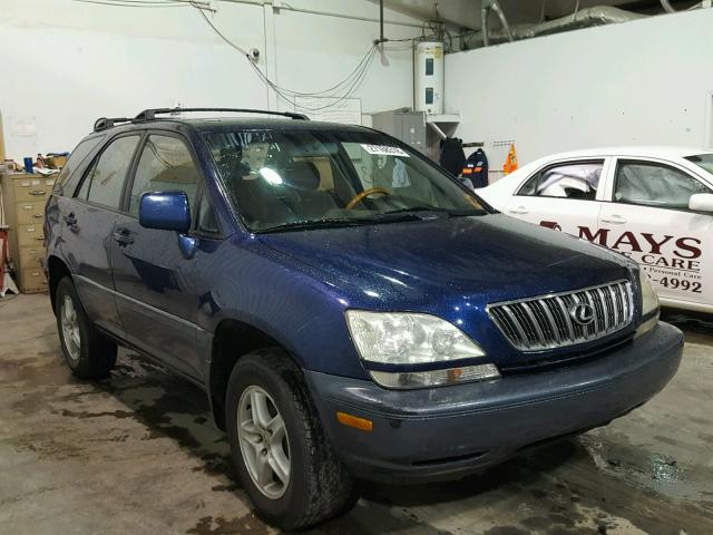 JTJGF10U610083471 - 2001 LEXUS RX 300 BLUE photo 1