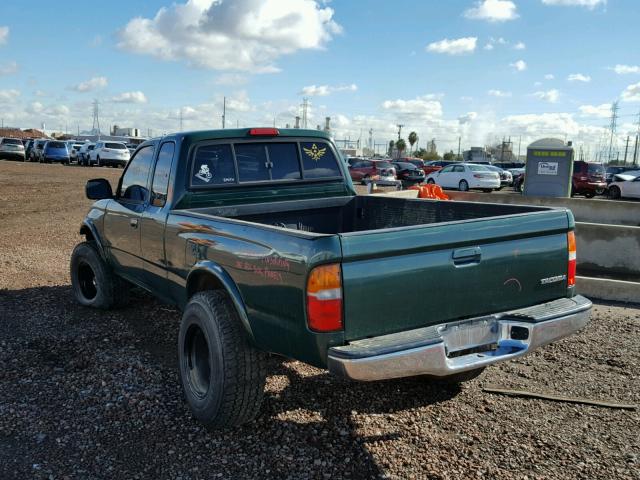 5TESN92N8YZ698229 - 2000 TOYOTA TACOMA XTR GREEN photo 3