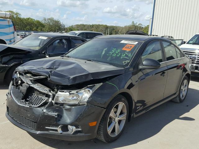 1G1PG5SC6C7267212 - 2012 CHEVROLET CRUZE LT BLACK photo 2