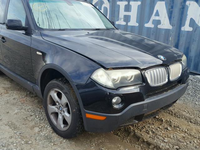 WBXPC93467WF25683 - 2007 BMW X3 3.0SI GRAY photo 9