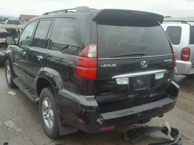 JTJBT20X780161043 - 2008 LEXUS GX 470 BLACK photo 3