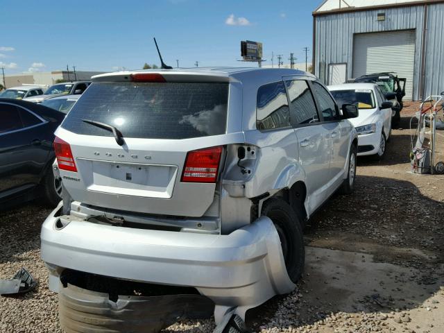 3C4PDCAB9CT390883 - 2012 DODGE JOURNEY SE SILVER photo 4