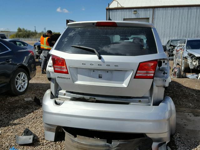 3C4PDCAB9CT390883 - 2012 DODGE JOURNEY SE SILVER photo 9