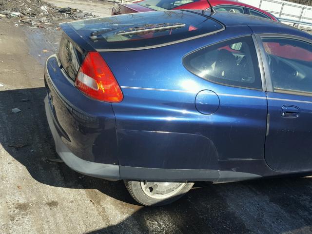 JHMZE14775S000447 - 2005 HONDA INSIGHT BLUE photo 9