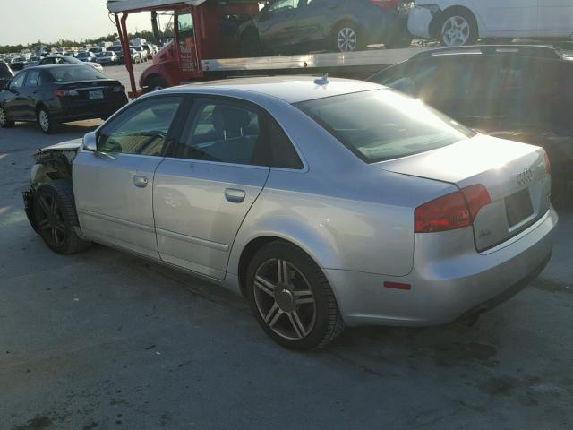 WAUAF78E57A149128 - 2007 AUDI A4 2 SILVER photo 3