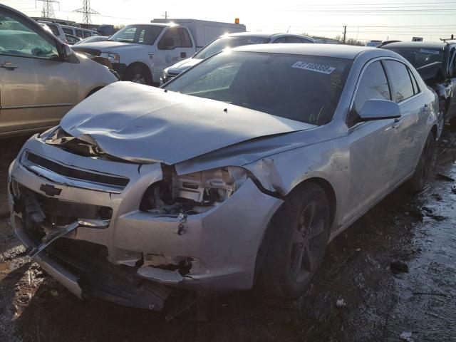 1G1ZC5EU9BF381220 - 2011 CHEVROLET MALIBU 1LT 银色 照片 2