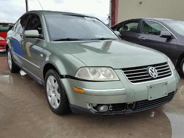 WVWRH63B63P200196 - 2003 VOLKSWAGEN PASSAT GLX GREEN photo 1