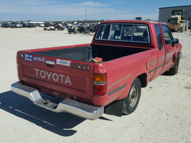 JT4VN93D9L5012200 - 1990 TOYOTA PICKUP 1/2 RED photo 4