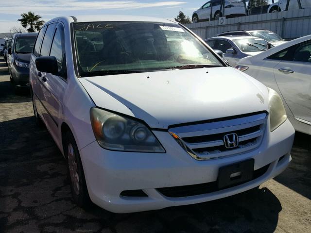 5FNRL38226B109513 - 2006 HONDA ODYSSEY LX WHITE photo 1