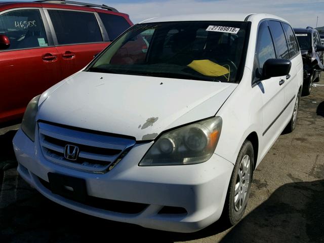 5FNRL38226B109513 - 2006 HONDA ODYSSEY LX WHITE photo 2