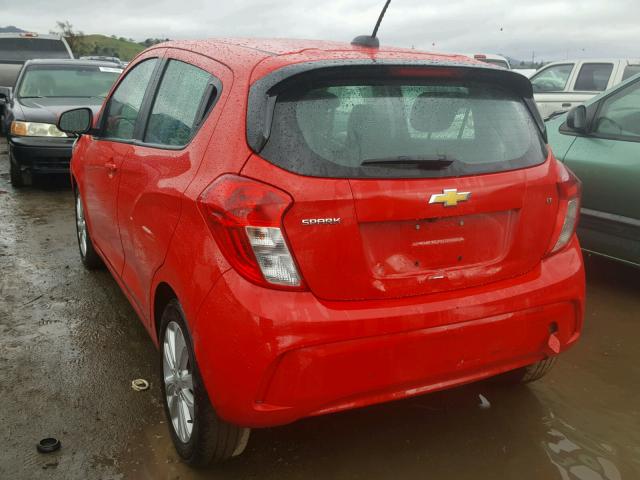 KL8CD6SA3HC753552 - 2017 CHEVROLET SPARK 1LT RED photo 3