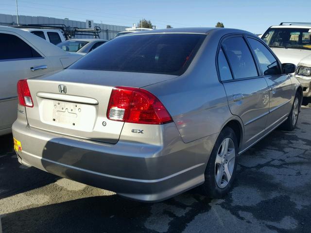 2HGES26884H629260 - 2004 HONDA CIVIC EX ბეჟი ფოტო 4