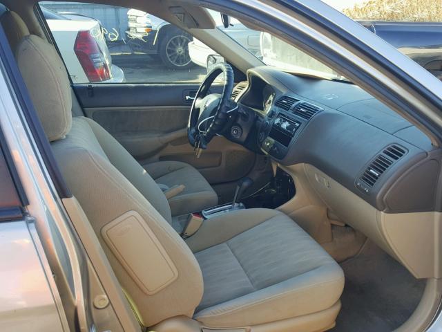 2HGES26884H629260 - 2004 HONDA CIVIC EX ბეჟი ფოტო 5