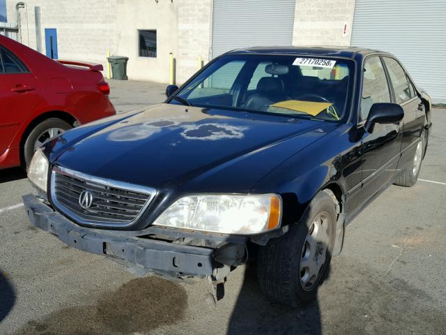 JH4KA9663YC012335 - 2000 ACURA 3.5RL BLACK photo 2