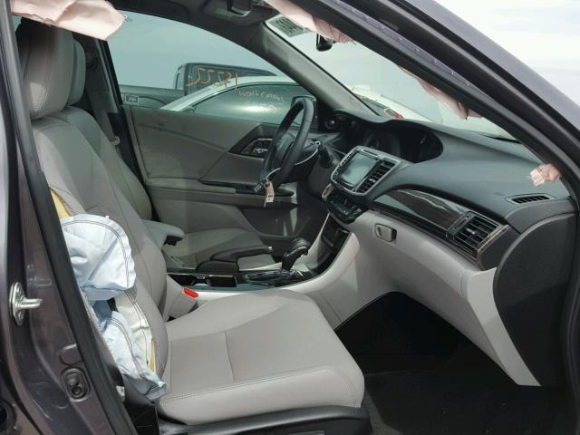 1HGCR2F89GA052082 - 2016 HONDA ACCORD EXL GRAY photo 5