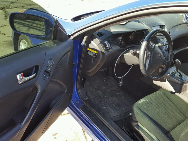 KMHHT6KD3CU078777 - 2012 HYUNDAI GENESIS CO BLUE photo 9