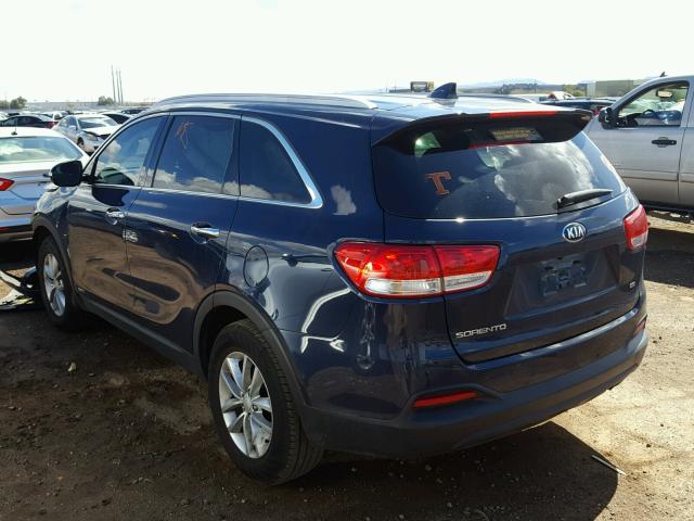 5XYPGDA35GG066025 - 2016 KIA SORENTO LX BLUE photo 3