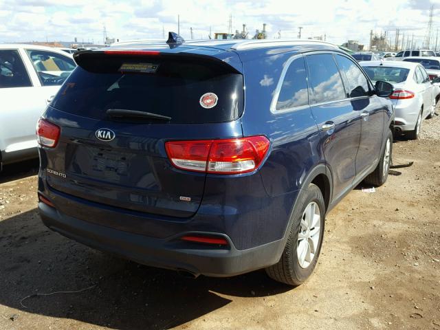 5XYPGDA35GG066025 - 2016 KIA SORENTO LX BLUE photo 4