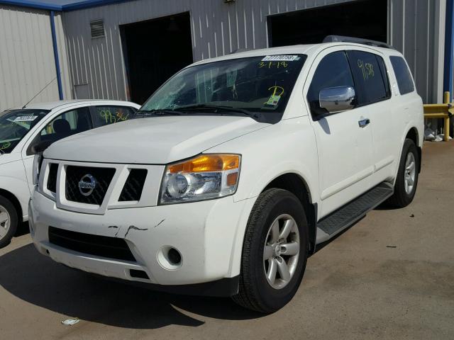 5N1BA0ND7CN609753 - 2012 NISSAN ARMADA SV WHITE photo 2