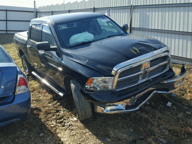 1C6RD7LT9CS230016 - 2012 DODGE RAM 1500 S BLACK photo 1