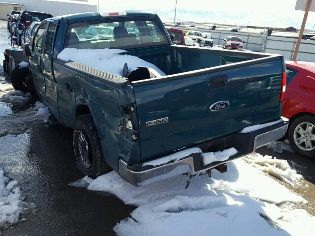 1FTRX14W66KC70189 - 2006 FORD F150 GREEN photo 3