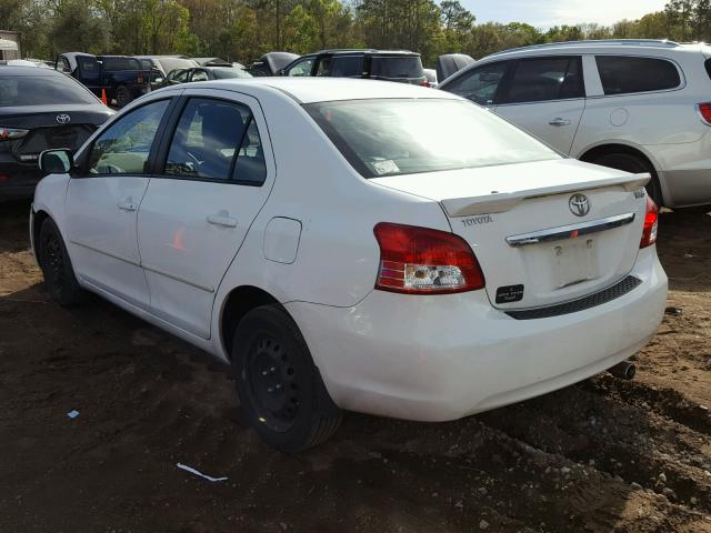 JTDBT4K35A1359919 - 2010 TOYOTA YARIS WHITE photo 3