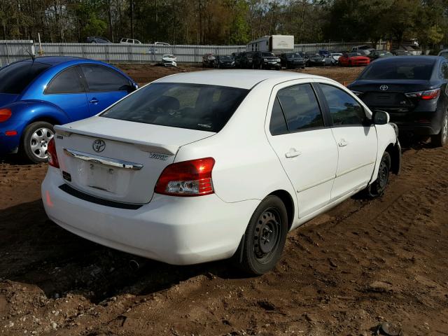 JTDBT4K35A1359919 - 2010 TOYOTA YARIS WHITE photo 4