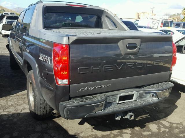 3GNEC12T34G336048 - 2004 CHEVROLET AVALANCHE GRAY photo 3